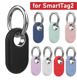 1-2Pcs Case Holder For Samsung Galaxy SmartTag 2 Locator Tracker Keychain Anti-Scratch Protective Cover