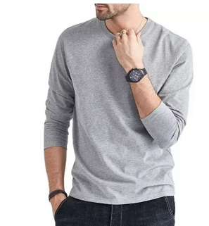 Round Neck Full Sleeves Plain ( Jersey ) T-Shirt For Men